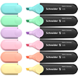 Schneider Job Pastel Highlighter Assorted Wallet 6 Pieces